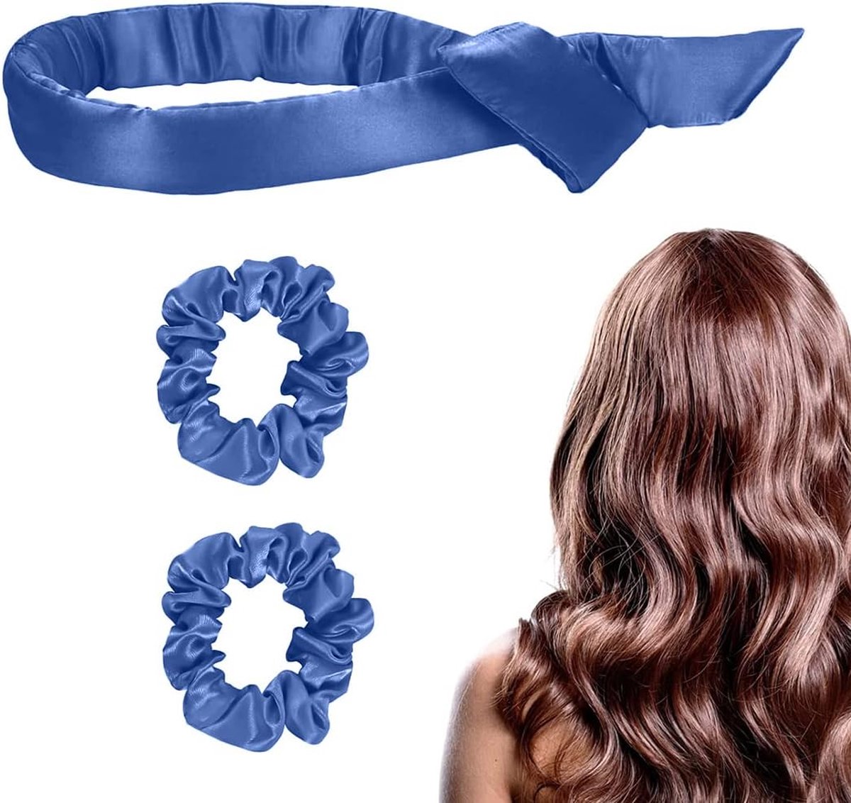 Krulspelden zijdehaar krulspelden hittevrij haarkrullen krultang zonder beschadiging van het haar voor alle doe-het-zelf styling-vrouwen en alle middelgrote