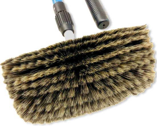 Brosse De Lavage Télescopique 170-300cm - Pour Voiture, Caravane, Toit