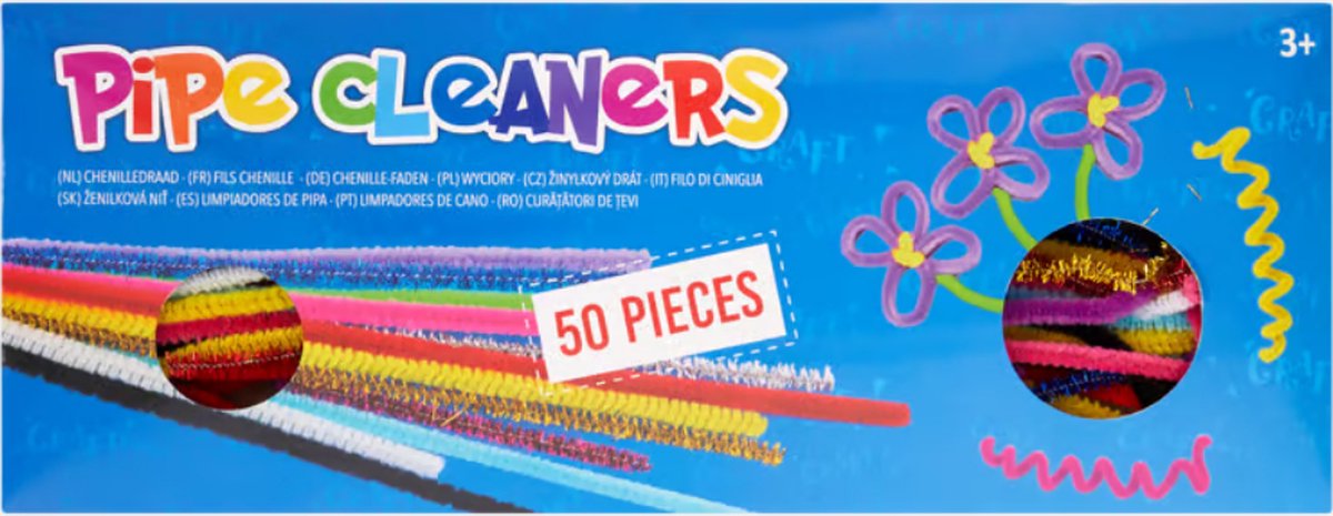 Chenilledraad - 50 stuks - Diverse Kleuren - Pipe Cleaners