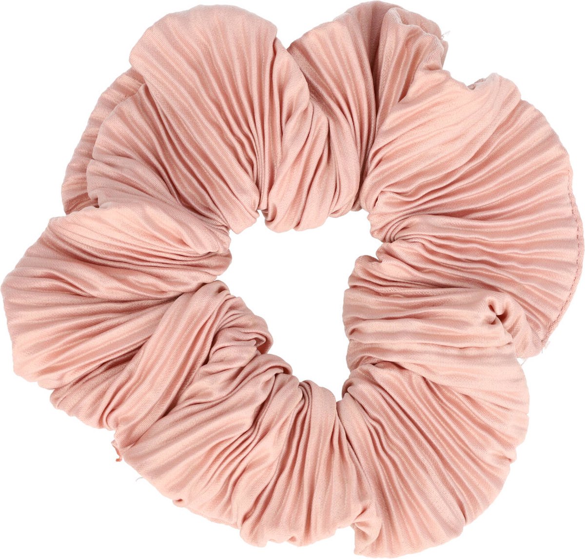 Haarsoires Scrunchie Haarelastiek Haar Elastiek Krinkel Ribbel Stof Roze