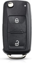 XEOD Autosleutelbehuizing - sleutelbehuizing auto - sleutel - Autosleutel Geschikt voor: Volkswagen / Seat / Skoda 2 knops