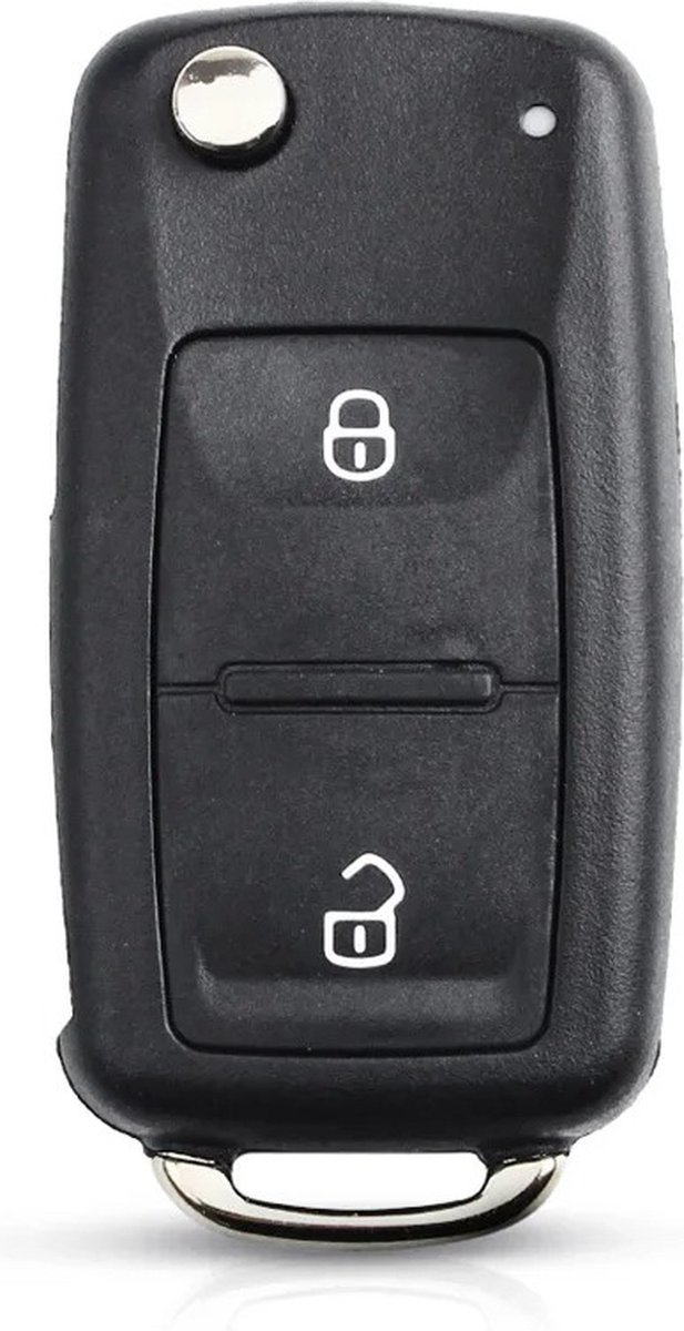 XEOD Autosleutelbehuizing - sleutelbehuizing auto - sleutel - Autosleutel Geschikt voor: Volkswagen / Seat / Skoda 2 knops