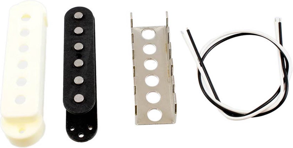 Allparts PU6999000 single coil pickup kit voor JG, magneten - bobbin - cover - claw - draad