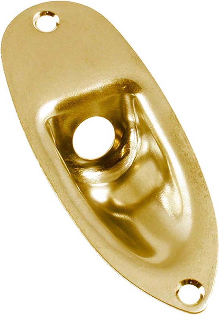 Allparts AP0610002 Gouden Jackplate voor Strat® met Montageschroeven