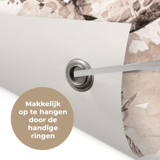 Décoration murale Dino - Enfants - Jungle - Plantes - Kids - 180x120 cm - Poster jardin - Toile jardin - Poster extérieur