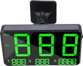 Auto Head up display - HUD GPS Snelheidsdetector Snelheidsovertredingen Alarm Hoogte aanduiding Weergave lokale tijd