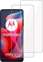 2x Screenprotector geschikt voor Motorola Moto G24 – Gehard Glas - Proteqt+
