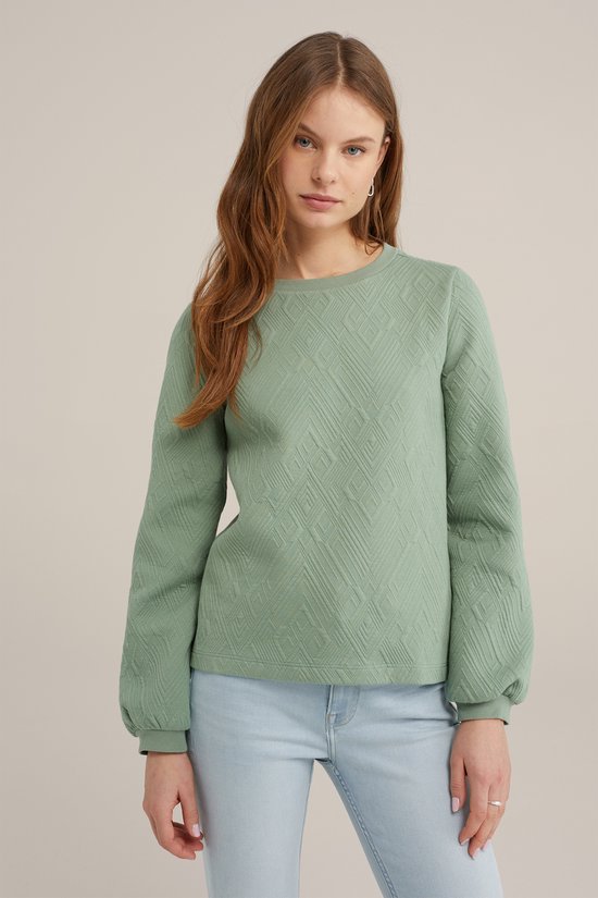 WE Fashion Dames sweater met structuur