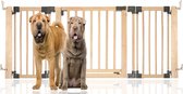 Bettacare Houten Flexibele Huisdierenbarrière met Meerdere Panelen Assortiment, Natuurlijk Hout, tot 176cm Breed (11 opties beschikbaar), Barrière voor Huisdieren Honden en Puppy's, Eenvoudige Installatie