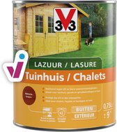 V33 Lazuur Tuinhuis - Mahonie - 0.75L - 12m² - Mahonie