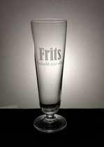 Bierglas op voet - biertje - glas - glas graveren - pensioen - bedankje - Herinnering van glas - glas met naam - cadeau - collega met pensioen - collega - uniek cadeau