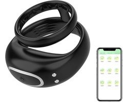 Cockring Vibrator - Ook via app bestuurbaar - Penis ring - Trilfunctie - Masturbator - Scrotum stimulatie - Balzak - Tril