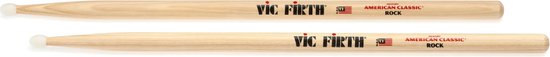 Vic Firth RockN - Paar drumstokken met nylon tip, hickory