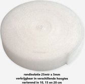 Randisolatie 1 rol  (25 mtr x 20 cm x 5 mm) [isolatie]