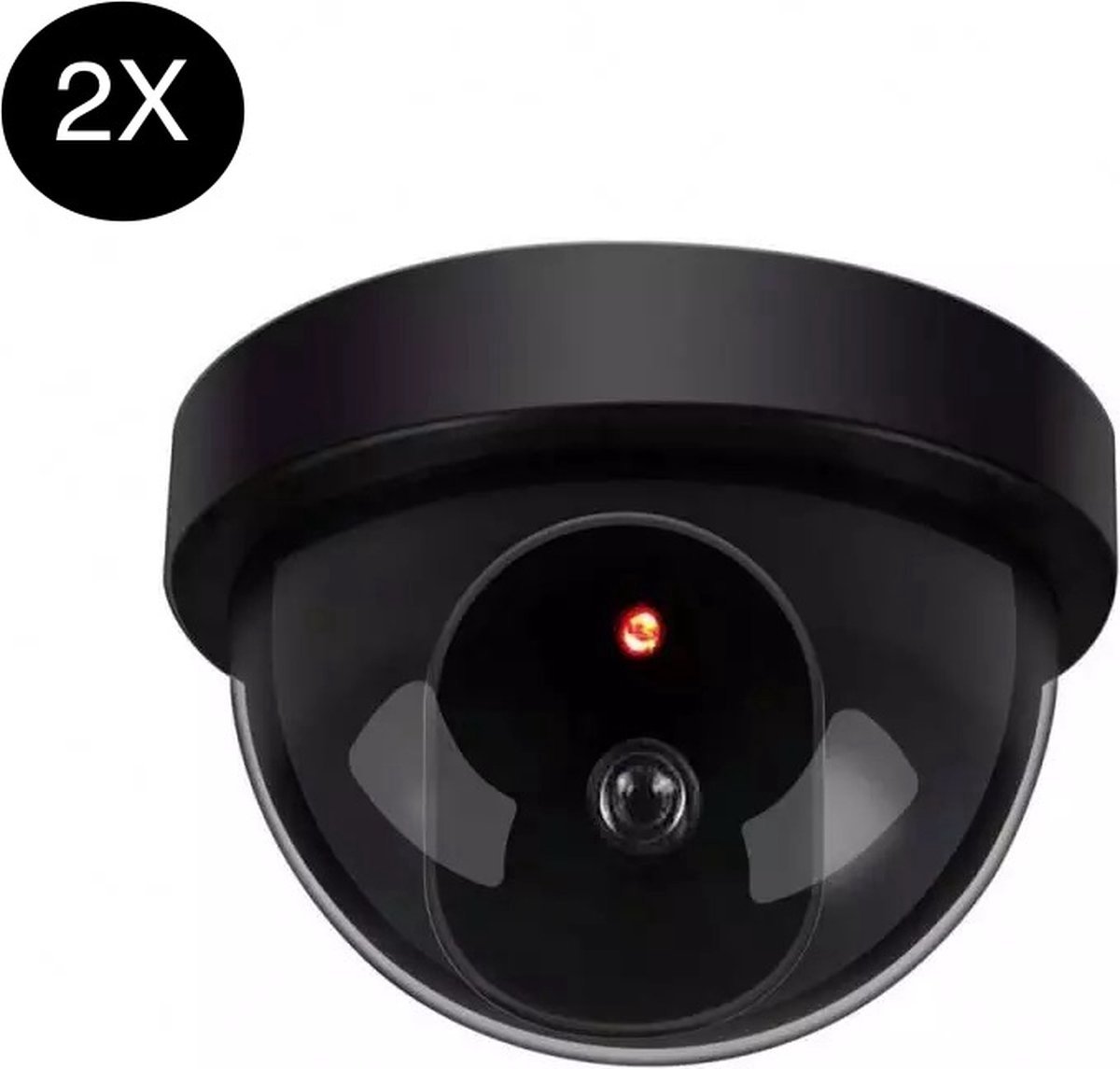 Narvie dummy Camera set van 2 - realistische look met rood led indicator beveiligingscamera