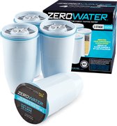 ZeroWater - Waterfilters - 4 pack - 5-traps filtersysteem