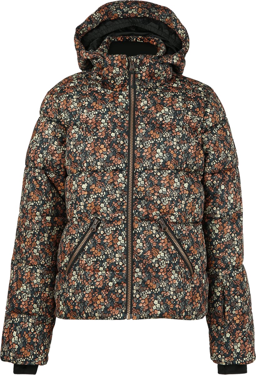 Brunotti Mirina-Flower Meisjes Puffer Ski Jas - Bruin - 176