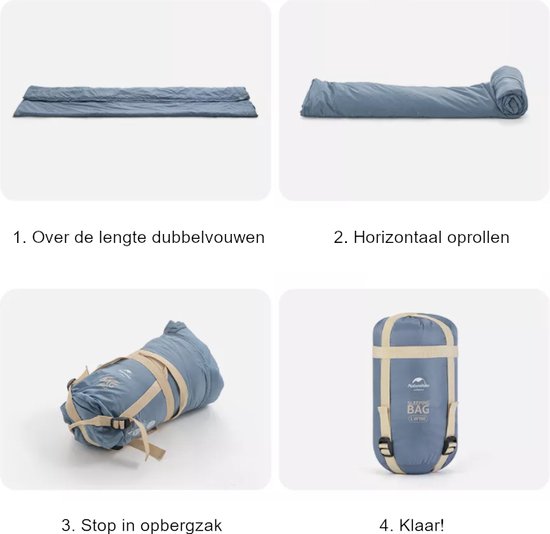 Naturehike® Sac de couchage - Léger - 190*75cm - Compact - Imperméable - Sac de couchage 3 saisons printemps, été & automne - Plein air - Sacs de couchage adultes & enfants