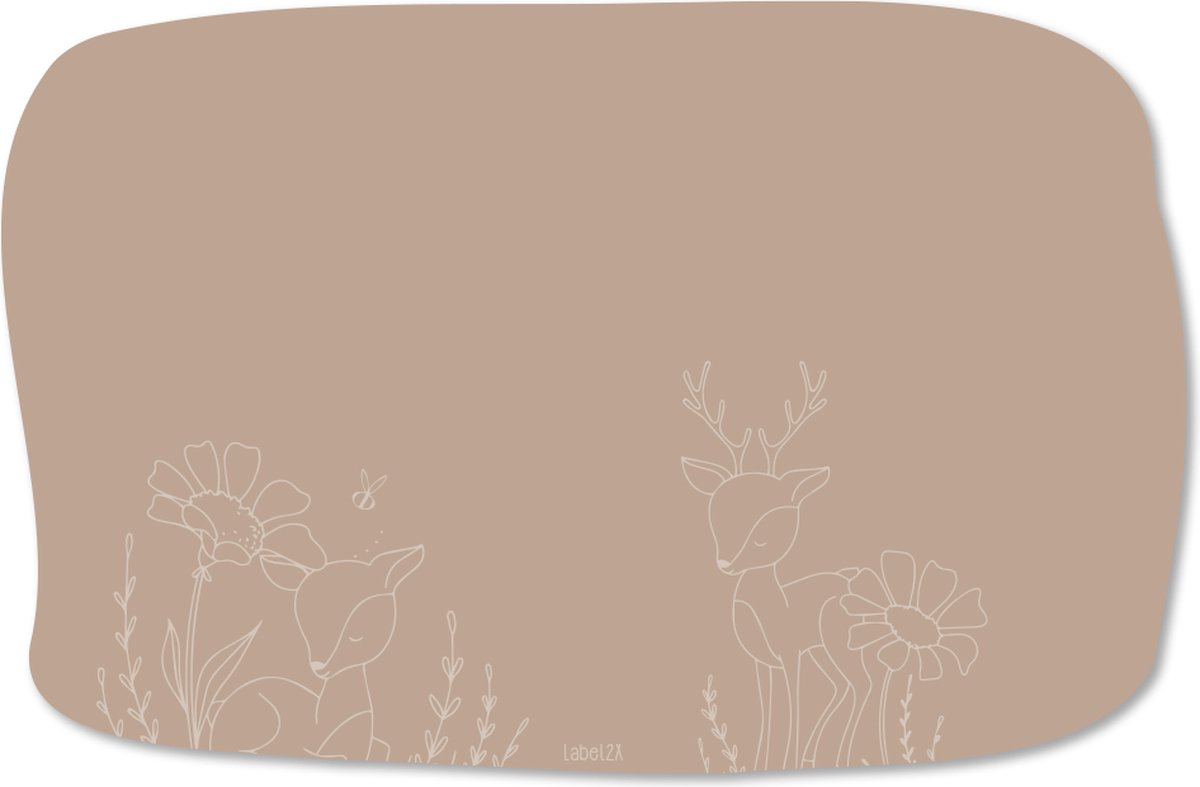 Label2X - Knutselmat Pugiza Hertjes - 70x45cm - Placemats