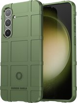 Coque pour Samsung Galaxy S24 Plus (S24+) - Robuste Shield TPU Gel Case - Vert - Étui de téléphone portable - Étui de téléphone adapté pour Samsung Galaxy S24 Plus (S24+)