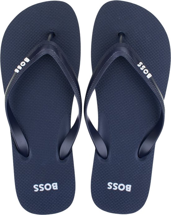 Hugo Boss teenslippers small logo blauw - 47-48