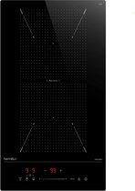 Inductie Kookplaat Inbouw – 2 Flex Zones – Energiebesparend Design - Inbouwschuifregelaar – Timer 1-99 min – Boosterfunctie – 9 Standen – 3500W