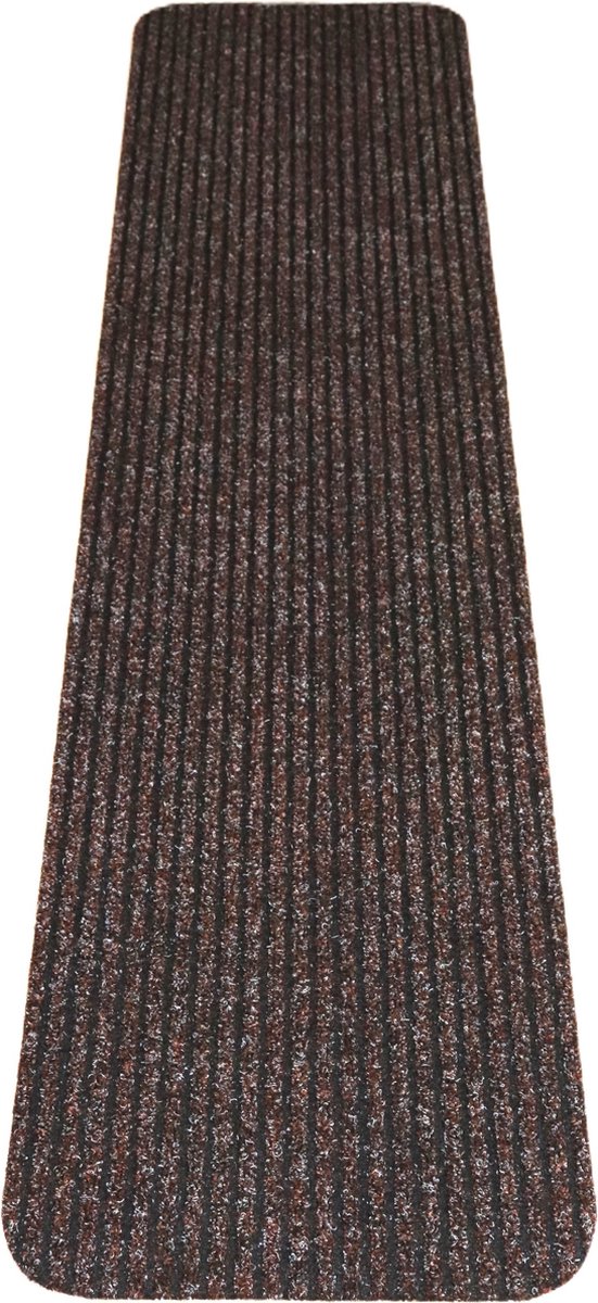 PRIMA - Heavy Duty - Keukenmat - loper - donker bruin - zwart - 40x140cm - antislip