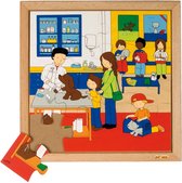 Educo Kinderpuzzel Dierenarts - Legpuzzel - Houten speelgoed - Houten puzzel - Educatief speelgoed - Kinderspeelgoed - 16 stukjes