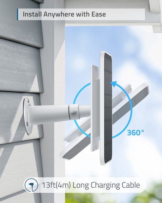 Eufy Zonnepaneel 2 PACK - Geschikt voor alle EufyCams - 2.6W - Bundelvoordeel van Eufy — afbeelding 2