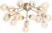 QAZQA bianca - Art Deco Plafondlamp - 20 lichts - Ø 75 cm - Brons - Woonkamer | Slaapkamer | Keuken