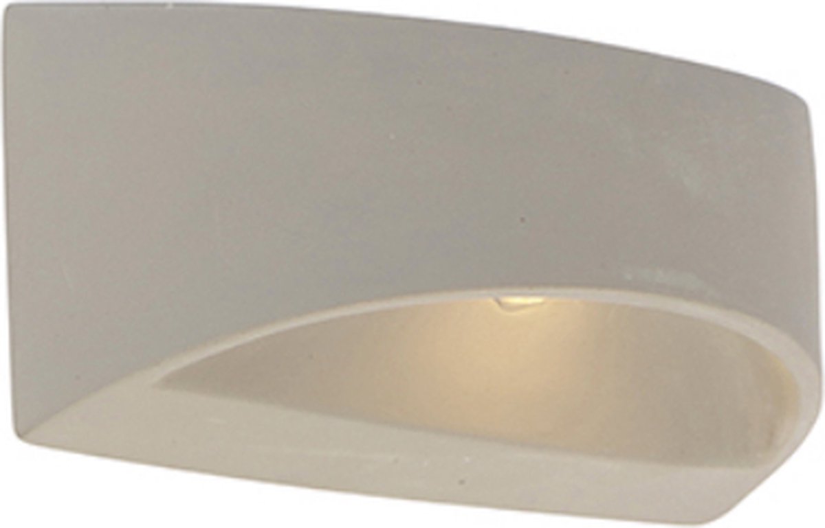 QAZQA adelaide - Landelijke Wandlamp voor binnen - 1 lichts - D 9.45 cm - Grijs - Woonkame
