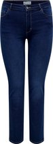 Only Dames Jeans Broeken CARAUGUSTA HW STRAIGHT BJ61 regular/straight Fit Blauw 46W / 32L Volwassenen