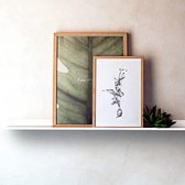 Set van 2 Wandplanken Metaal 70 cm Wit | Zwevende Plank voor Decoratieve Afbeeldingen | Keuken organizer en Wandplank Keuken | Decoratie woonkamer | Muurplank voor Plantenstandaard | (2. Wit)