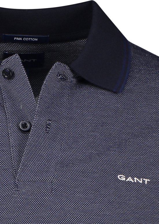 Gant poloshirt korte mouw donkerblauw