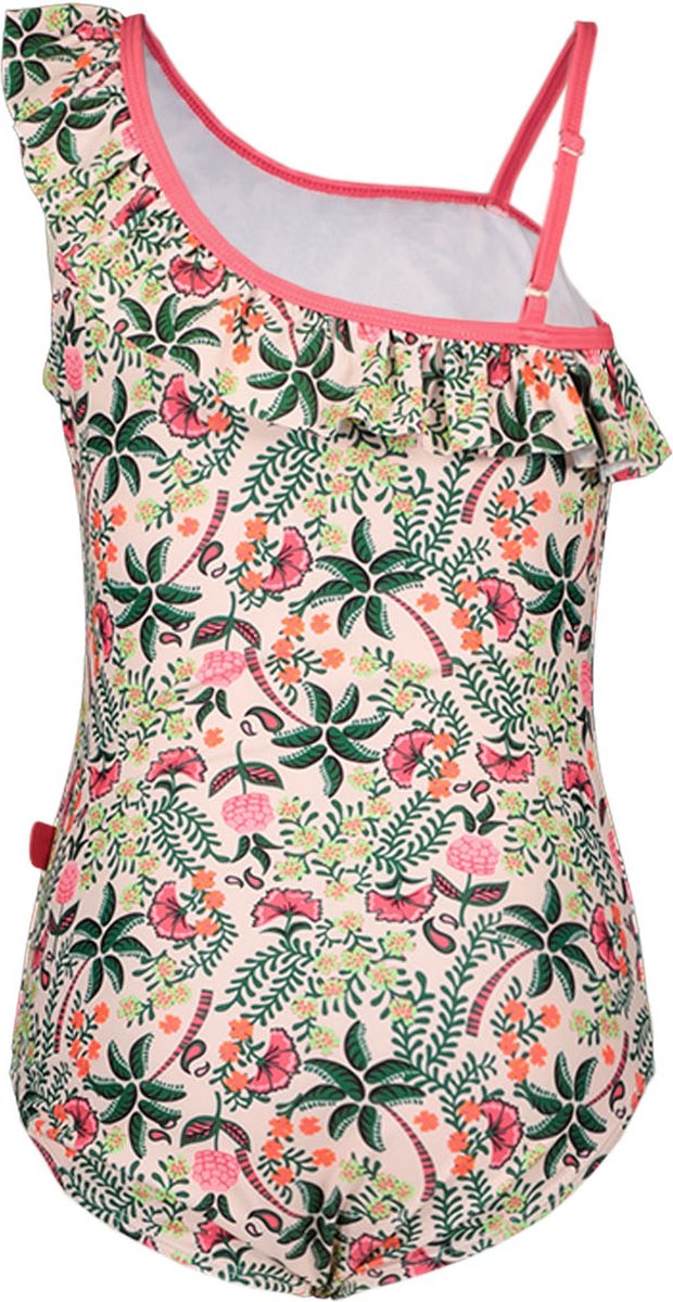 Just Beach J402-5016 Meisjes Badpak - Tropical palm - Maat 122-128