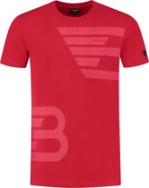 Ballin Amsterdam - Heren Regular fit T-shirts Crewneck SS - Red - Maat L