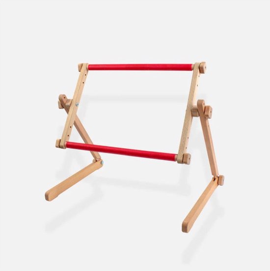 Cavalletto Da Terra Per Ricamo MARUSSIA: Legno Di Faggio 35x48 Cm, Marrone - 3