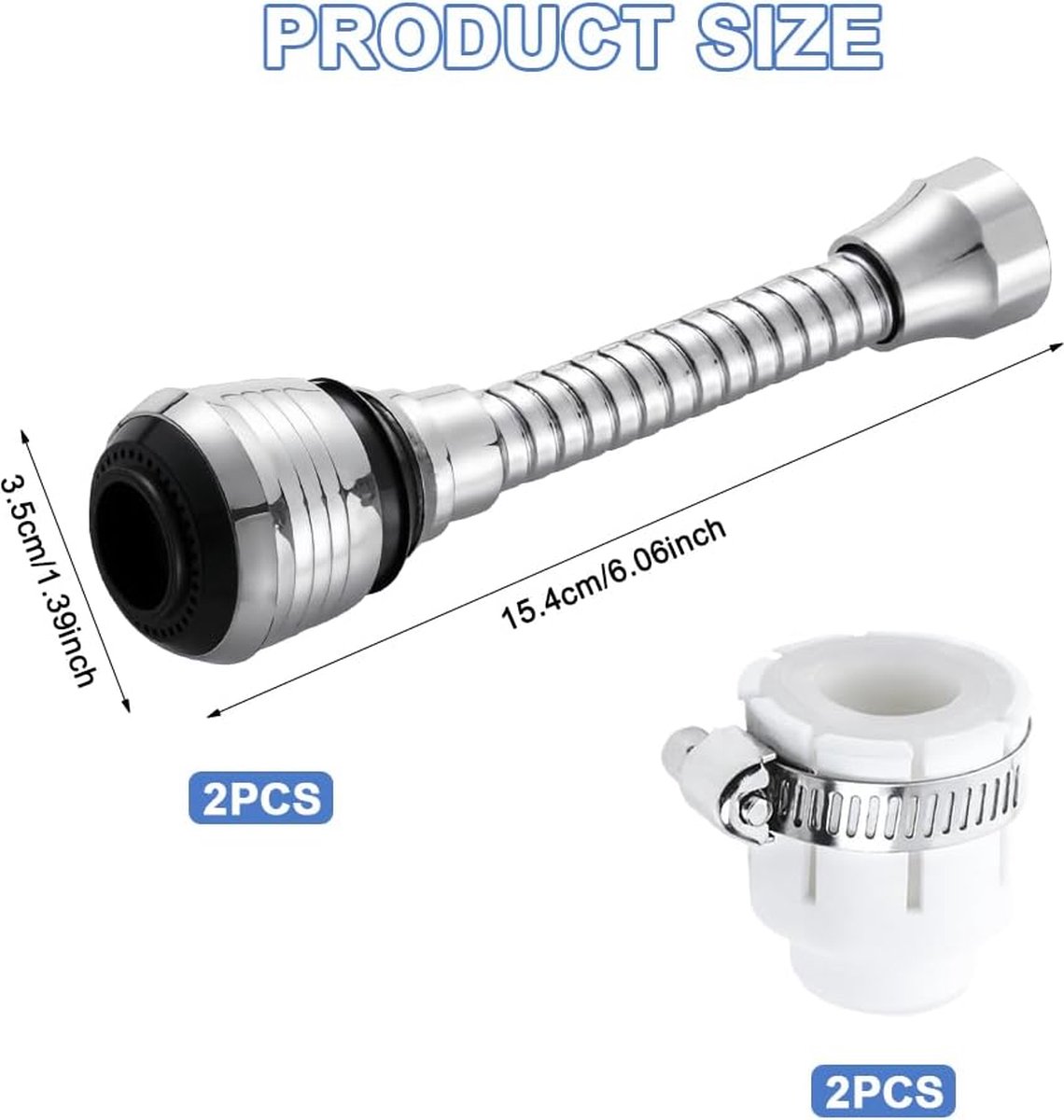 Fixation De Robinet Rotative à 1080 Degrés, Extension De Robinet Flexible, Robinet D'extension