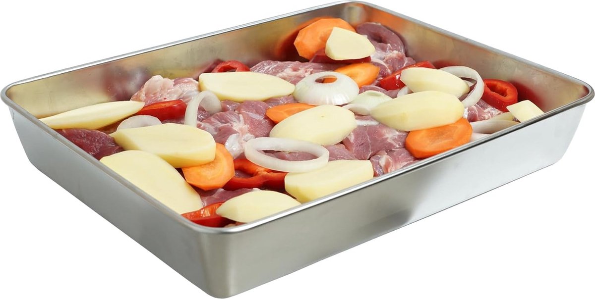 Grillplaat van roestvrij staal – grillplaat van roestvrij staal Ovenveilig voor oven en grill – hittebestendig, grillplaat van roestvrij staal, grillplaat van roestvrij staal, grillplaat van roestvrij staal,
