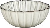Mica Decorations Corfu Schaal - H9 x Ø17 cm - Keramiek - Grijs