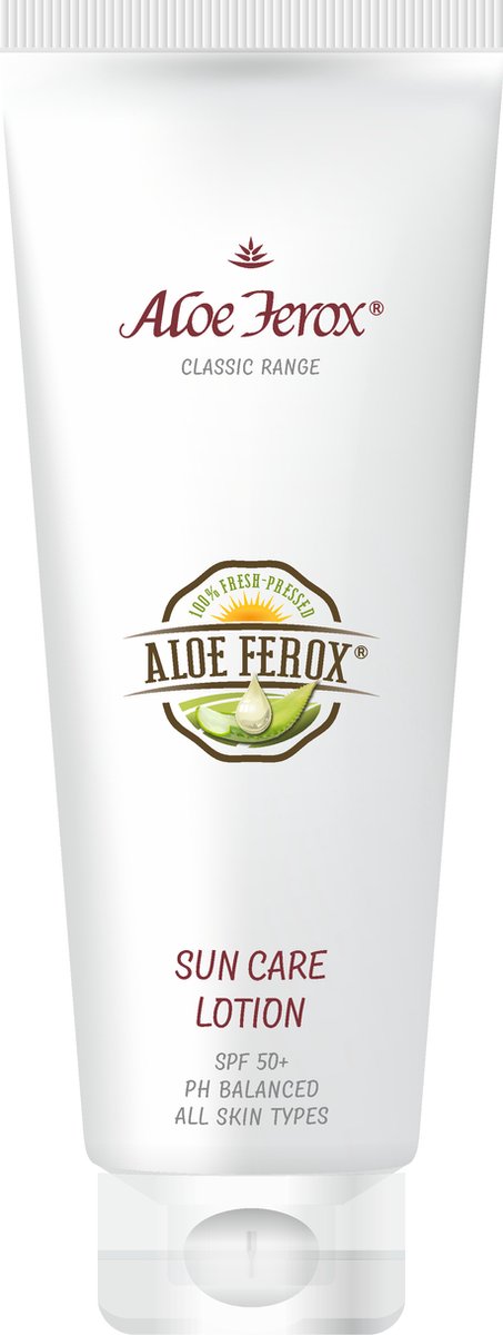Goedkoopste Aloe Ferox Zonnebrand Lotion - SPF 50 - Vrij van microplastics - Normale en Gevoelige huid - 150 ml