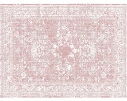 Vloerkleed vinyl | Persia pink | 95x95 cm | Ontdek het Vloerkleed Vinyl in Persia Pink: stijlvol, duurzaam en onderhoudsvriendelijk. Perfect voor gezinnen die comfort en elegantie willen combineren. Maak je huis compleet!