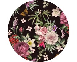 Vloerkleed vinyl rond | Flower power | 150 cm Rond | Breng stijl en comfort in huis met ons ronde vinyl vloerkleed Flower power. Eco-vriendelijk, eenvoudig schoon te maken en perfect voor gezellige momenten. Ontdek meer op onze website!