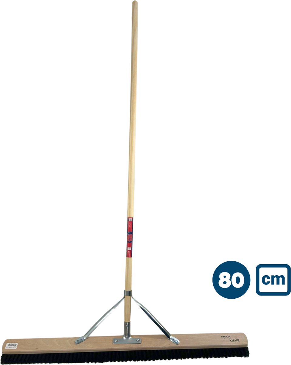 Goedkoopste Synx Tools bezem Paardenhaar - 80 cm - Zaalveger / Kamerveger - Zachte bezem 80 cm - Bezemsteel - Veger schoonmaken - Bezems Binnen - Besem zacht met Steel 150 cm