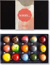 Sorry Bonbons - 15 Chocolade Bonbons - Chocolade Cadeau - Ambachtelijke Bonbons - Goedmakertje - Luxe Verpakking