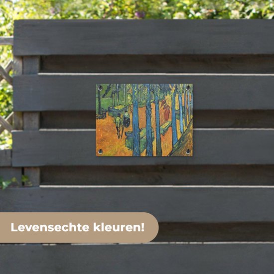 Affiche de jardin Vincent van Gogh 2 - Les Alyscamps - Peinture de Vincent van Gogh affiche de jardin toile en vrac 40x30 cm - Toile de jardin / Toile d'extérieur / Peintures d'extérieur (décoration de jardin)