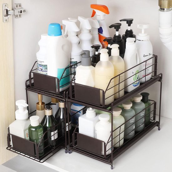 organisateur sous évier 2/3pcs organisateur salle bain à 2 - Morocco