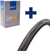 Schwalbe Pro One Binnenband & Buitenband 28 Inch - ETRTO 28-622 - Dunlopventiel - Zwart