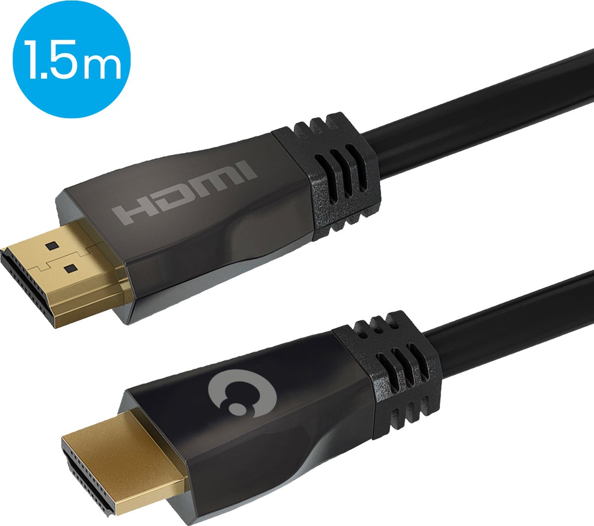 Auronic HDMI Ultra High Speed 2.1 Kabel - Ethernet - Male to Male Cable - Zwart - 1.5 meter - Auronic