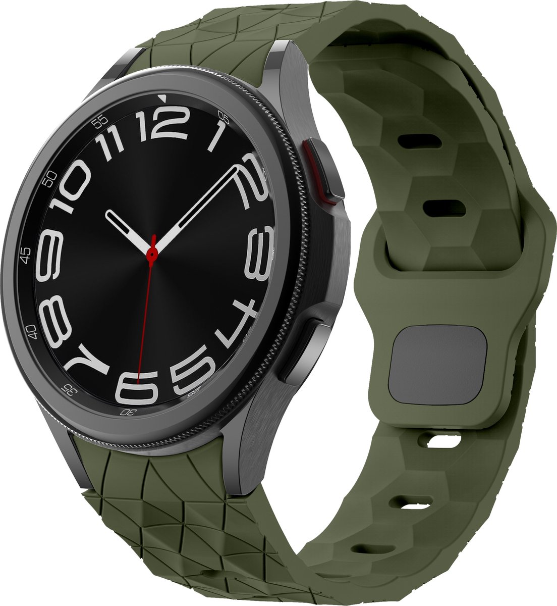 YONO Hexagon Bandje 20mm - Horlogebandje geschikt voor Samsung Galaxy Watch 6-5-4 (40-43-44-47mm Classic Pro) - Donkergroen